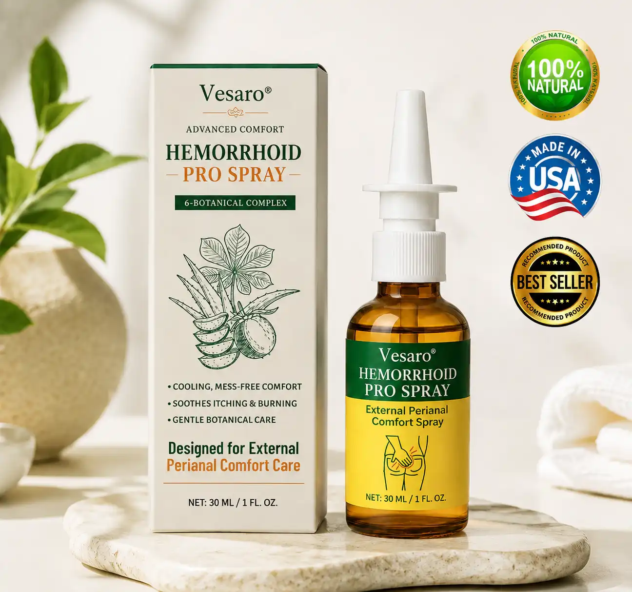 Vesaro® Advanced Comfort Hemorrhoid PRO Spray